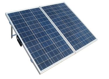 太陽電池パネルのキャラバンの携帯用太陽電池パネルの青い細胞色を折る180w