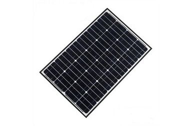 40ワット モノラル黒い太陽PVは高い伝送の低い鉄の緩和されたガラス蓋にパネルをはめます