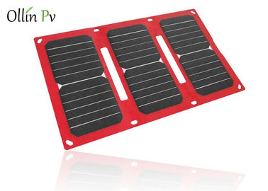 携帯用太陽充電器袋4の折目の赤い色移動式光起電充満装置