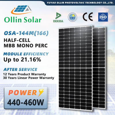 OLLINの太陽半電池の太陽電池パネル445W 450W 455W 460WのSolar Energyパネル