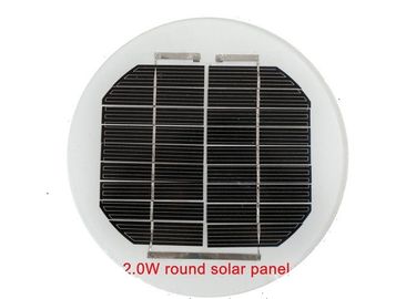 黒2ワットの円形の太陽電池パネル小型信号のためのフレームの充電器無し