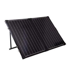 購入 120ワット黒い太陽PVのパネル/金属のハンドルが付いている折り畳み式の太陽電池パネル online manufacture