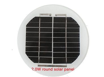 購入 黒2ワットの円形の太陽電池パネル小型信号のためのフレームの充電器無し online manufacture