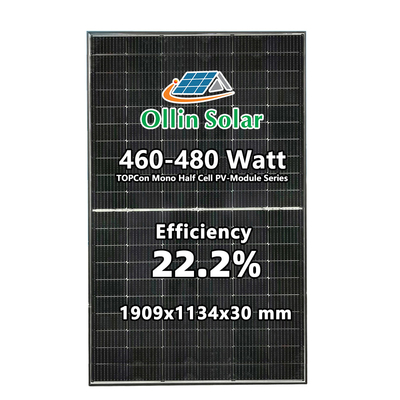 トプコン N タイプ 480W N タイプ単結晶ソーラー パネル