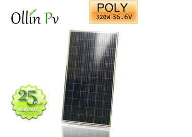 白いフレームPVの太陽電池パネル/多結晶性ケイ素の太陽電池パネルの青い細胞色
